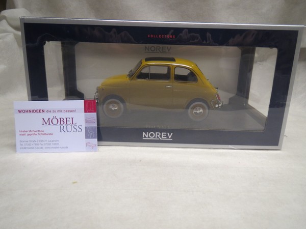 Fiat 500 L; 1968, Positano Yellow; Norev 1:18-image