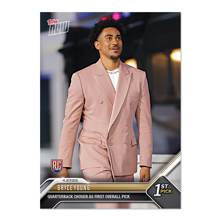 Bryce Young - 2023 TOPPS NOW Football - D1 - RC - 1st Pick - READY TO SHIP!