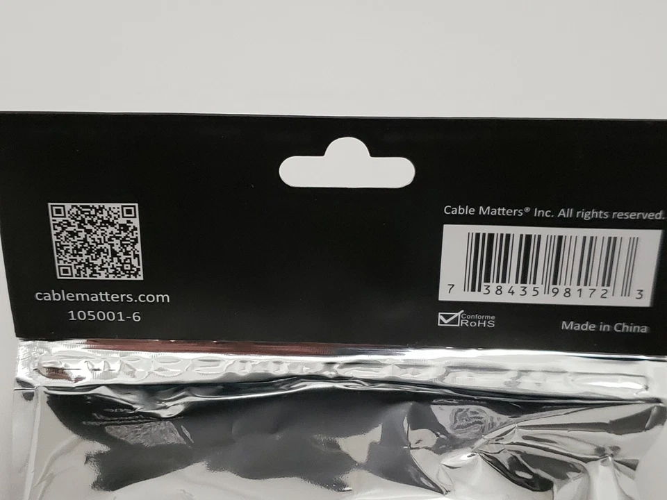 Cable Matters Computer Monitor 6 Ft DVI-D Dual Link Cable (New) - Image 4 of 4