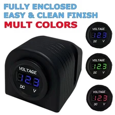 Waterproof CAR Battery Meter DC 12V Voltmeter LED Digital Display Voltage Gauge