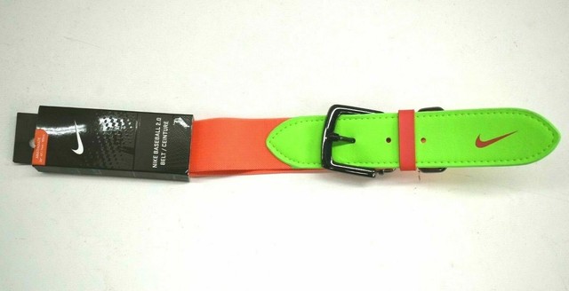 nike youth baseball belt green