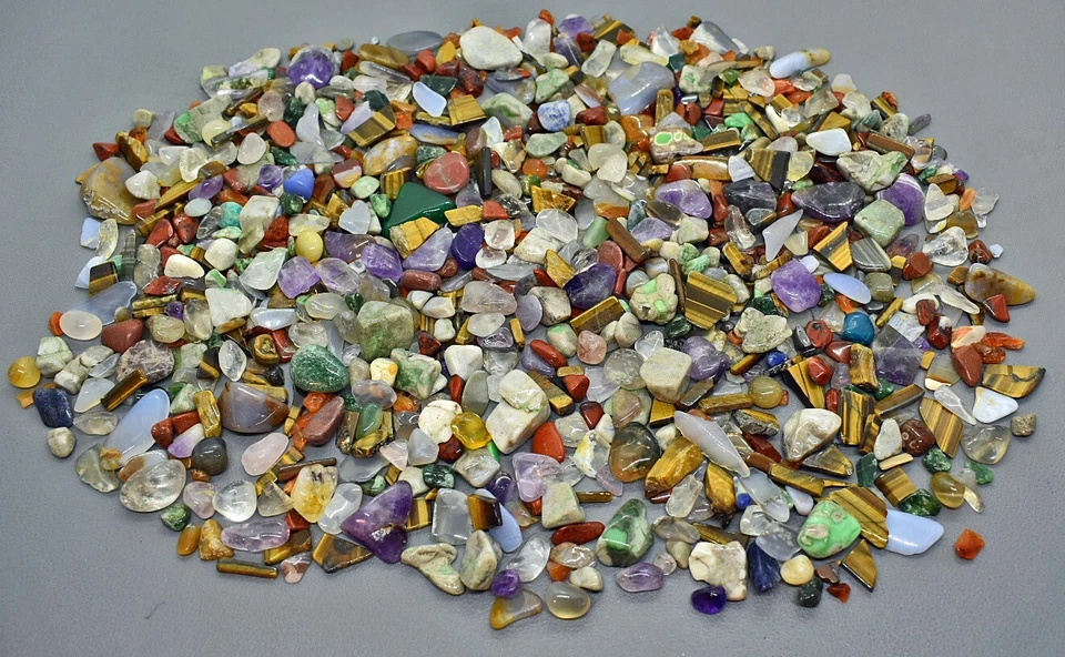 500 Gramm geschliffene Edelsteine / Halbedelsteine  2-20 mm (GP: 35,90€ = 1 kg) - Bild 3 von 4