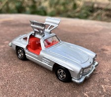 Vintage Tomica #F19 Mercedes Benz 300SL Silver Gullwing 1/63 Diecast Made Japan