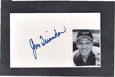 1956/62 GUS TRIANDOS  ORIOLES  AUTOGRAPHED 3X5 W/PHOTO d.2013