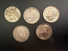 Lot of 5 90% Silver Roosevelt Dimes 10C Circulated
