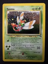 Yanma 17/75 1st Edition Neo Discovery 2001 Pokemon Card Holo Swirl