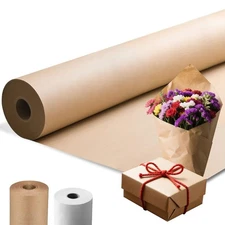 48" × 2400"(200') Thickened Brown Kraft Paper Roll, 48 Wide Bulletin Board Ar...