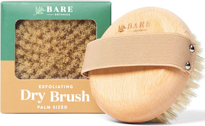 Dry Body Brush for Lymphatic Drainage - Improve Circulation w/Gentle Exfoliation
