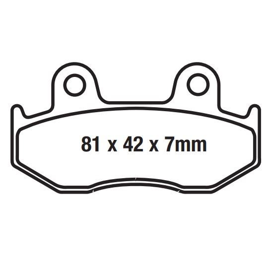 EBC Scooter Sintered Brake Pad Set Front Left for Honda CH 250 F Spacy 1985-1986