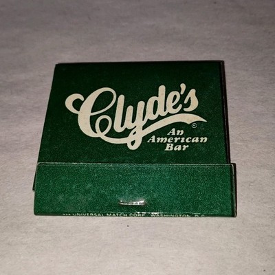 Vintage Unstruck Matchbook Clyde's An American Bar Washington D.C. Made In USA