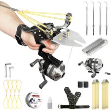 Fishing Slingshot Set for Outdoor Hunting - Versatile with Black