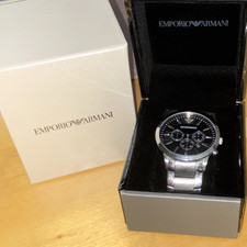 Emporio Armani Herren Edelstahl silber AR-2460Box