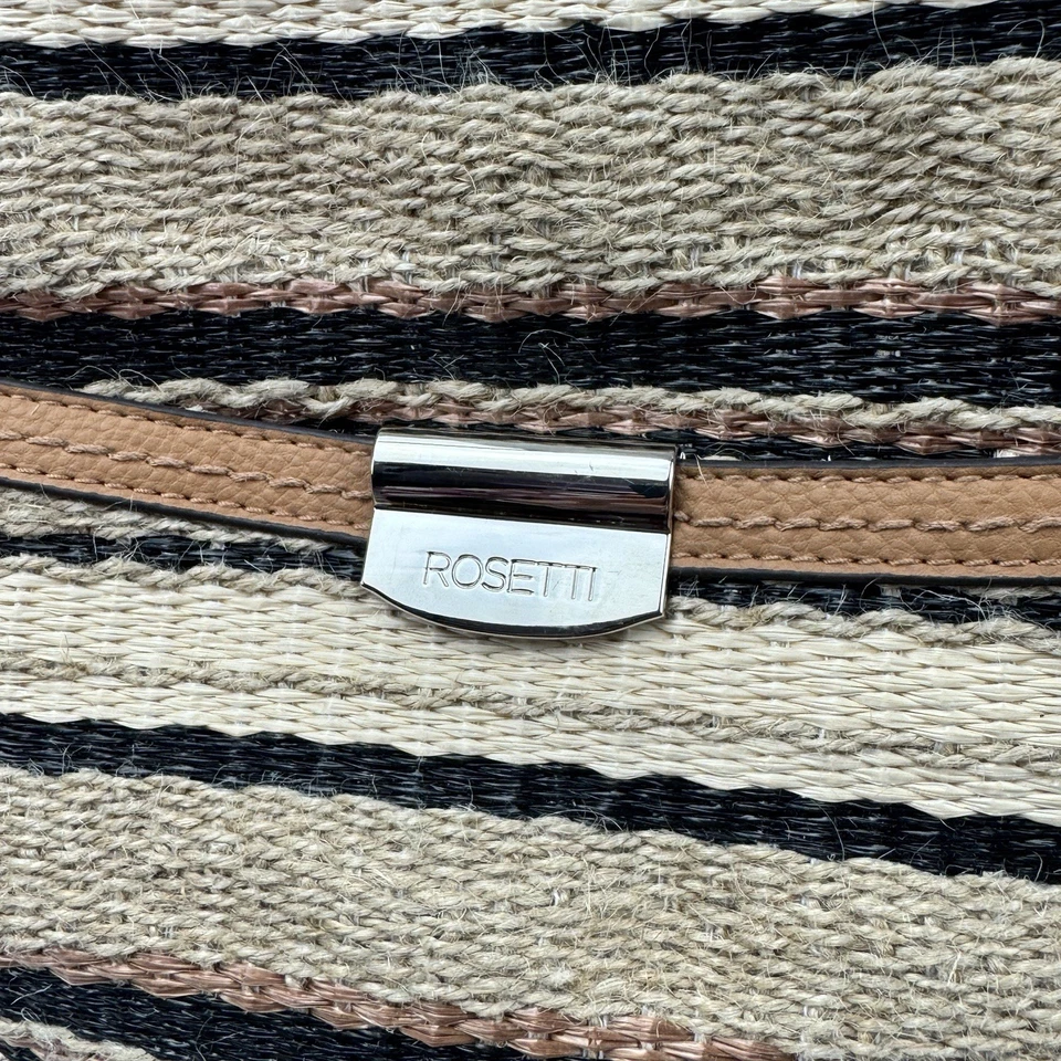 Rosetti Crossbody Womens Handbag Purse Adjustable Woven Brown Earth Tones New - Image 3 of 4