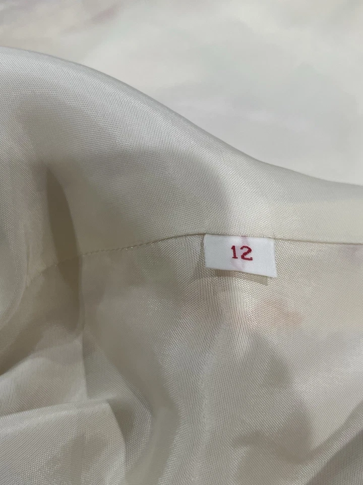 Conjunto de 2 piezas falda y blazer floral vintage años 50 Adele Simpson 100 % seda para mujer 12 Foto 4 de 4