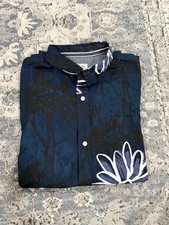 Sun Stone Men  s Button Up Short Sleeve Size L NWT