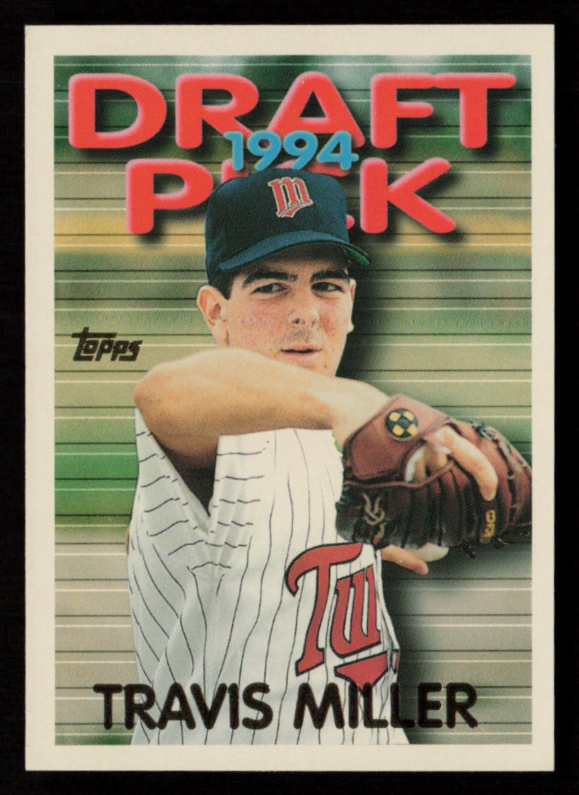 Travis Miller 1995 Topps #194 RC Rookie Minnesota Twins Baseball Card
