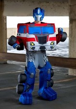 Transformers Optimus Prime Converting Adult Costume Adult M 38-40 Excellent