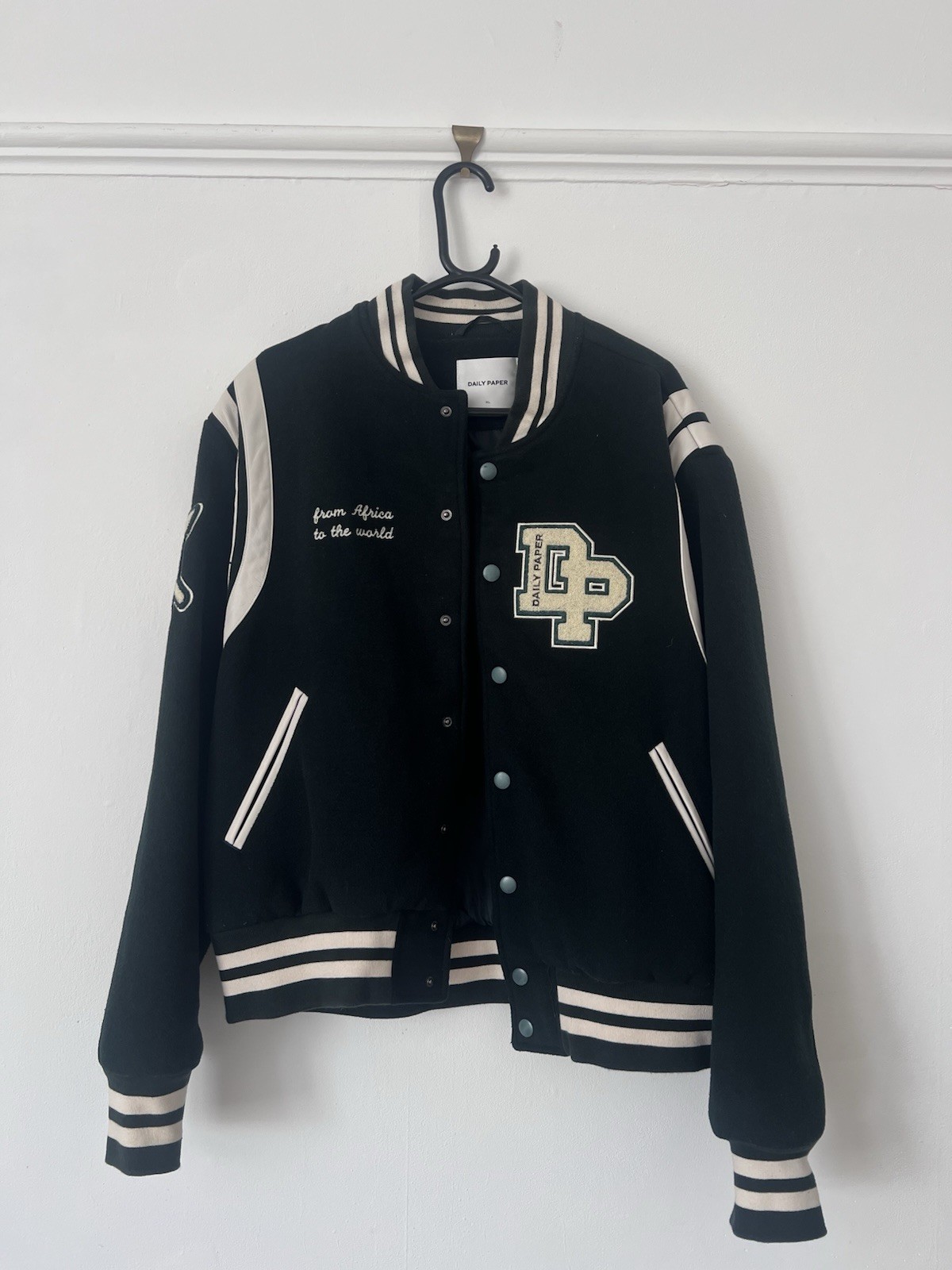Daily Paper Men's Green Varsity Jacket Size XL
