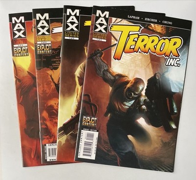 Terror Inc #1 + Terror Inc: Apocalypse Soon #1 #2 #3 Comic Lot (Marvel Max 2007)