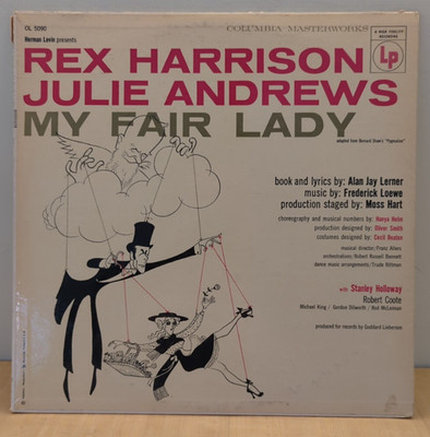 Rex Harrison / Julie Andrews | My Fair Lady | Vinyl LP 1956 Columbia Masterwo...