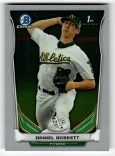 2014 Bowman Draft Daniel Gossett #CDP71 Oakland Athletics 1ST BOWMAN CHROME