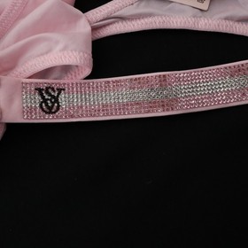 3 Victoria's Secret Very Sexy Satin Logo Shine Strap Thong Panty LOT XS M L