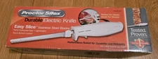 Proctor Silex 74311 Easy Slice Durable Electric Knife - White Corded - NEW