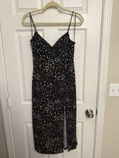 Windsor Steal The Spotlight Leopard Slit Midi Dress￼