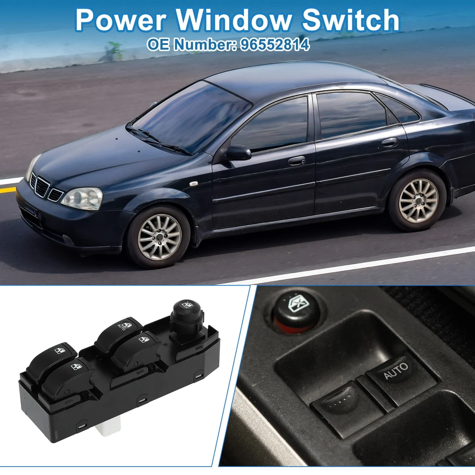 Front Left Side Power Window Switch for Chevrolet Optra 2004-2007 No.96552814 - Image 2 of 4