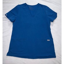Figs Scrub Top Women  s Size S Blue Teal Casma Nurse Healthcare Medical FW1100