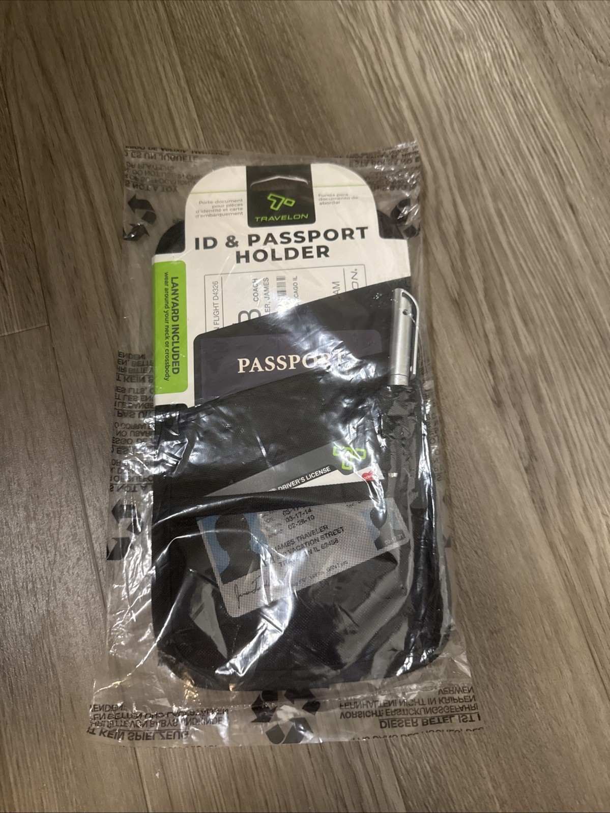 Travelon ID and Boarding Pass Holder -Black
