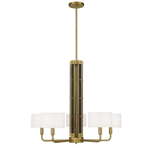 Minka Lavery 2785 Chelsea 5 Light 30"W Chandelier - Brass - Picture 3 of 4