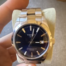 Tissot Men's Powermatic 80 Silicium Automatic Blue Dial Stainless Steel