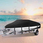 20' 21' 22' Heavy Duty Boat Cover Waterproof Rain V-Hull Fishing Ski Trailerable