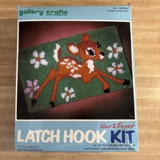   Latch Hook Kit Walt Disney New 16  x27  Vintage