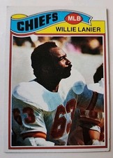 1977 Topps Football Card 155 Willie Lanier Kansas City Chiefs 