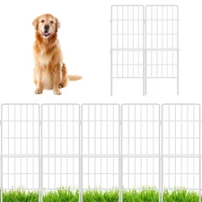 Decorative Garden Fence Outdoor (10 Panels) 12.5in(L) x 31in(H) Animal Barrie...