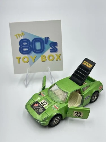 Corgi Toys 316 Ford GT70 Metallic Green/Black Whizzwheels Vintage 1971-3 Diecast