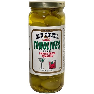 Tomolives Pickled Green Tomatoes, 16 Ounce (Pack of 1)