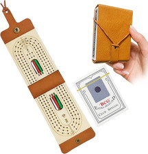 Cribbage Board Game Set, Portable Cribbage Board with Pegs, Cribbage Board Game