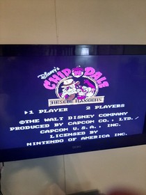 CHIP N DALE RESCUE RANGERS for Nintendo NES - GORGEOUS label - Working well!