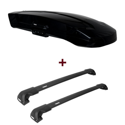 Dachbox Thule Vector M + Dachträger Thule für Audi A3 Sportback Typ 8V neu top
