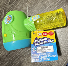 Bubble Fun Bubble Blower Fan Toy w/ 4 fl oz 118 mL , Ages 3-7