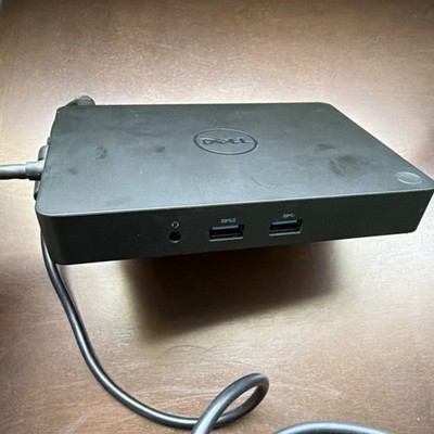 Dell WD15 Laptop Docking Station USB-C HDMI VGA Ethernet w/ Power Adapter