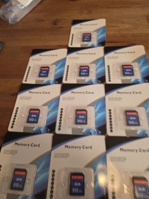 LOT (10) NEW/SEALED Indmem 512MB Secure Digital Sdandard Memory Card