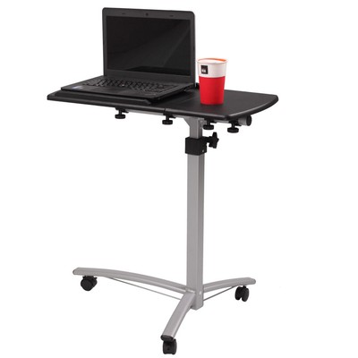 Laptop Table for Bed Rolling Laptop Stand mesa para Laptop with Wheels Black