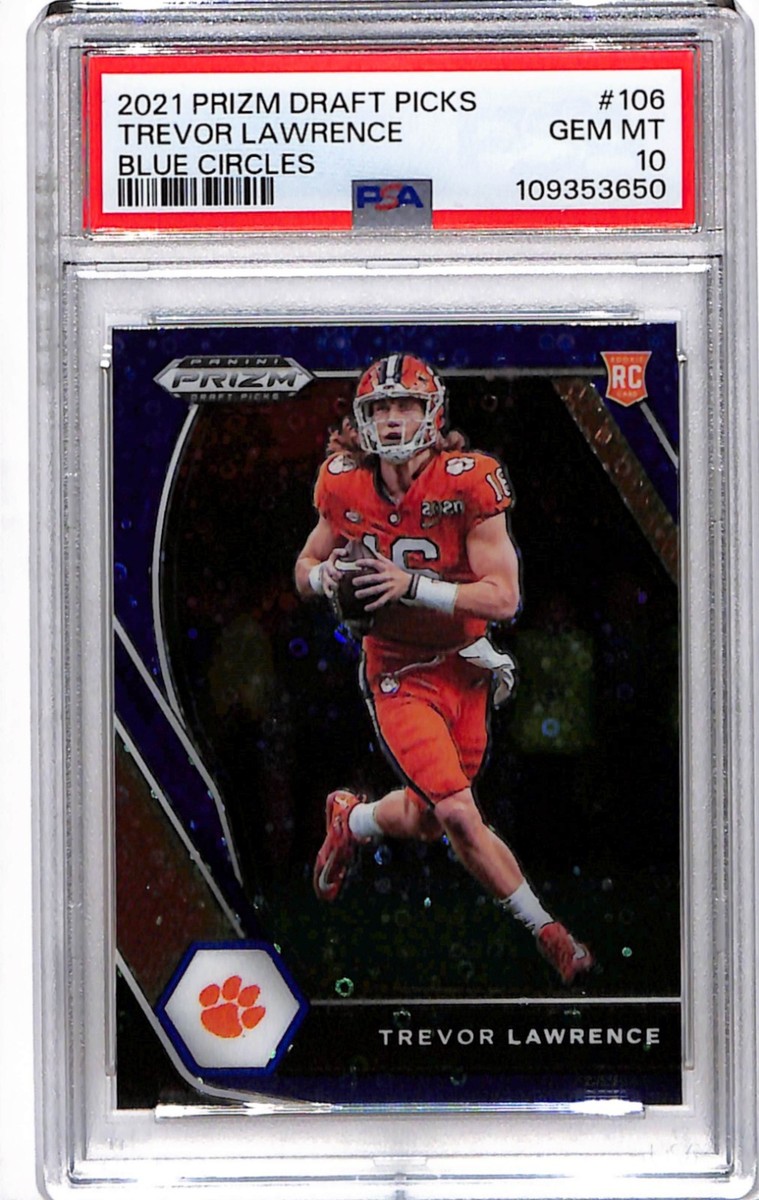 2021 Panini Trevor Lawrence #106 Blue Circles PSA 10 | eBay