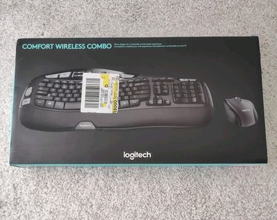Logitech 920-008973 Wave Comfort Wireless Keyboard with Laser Mouse USED