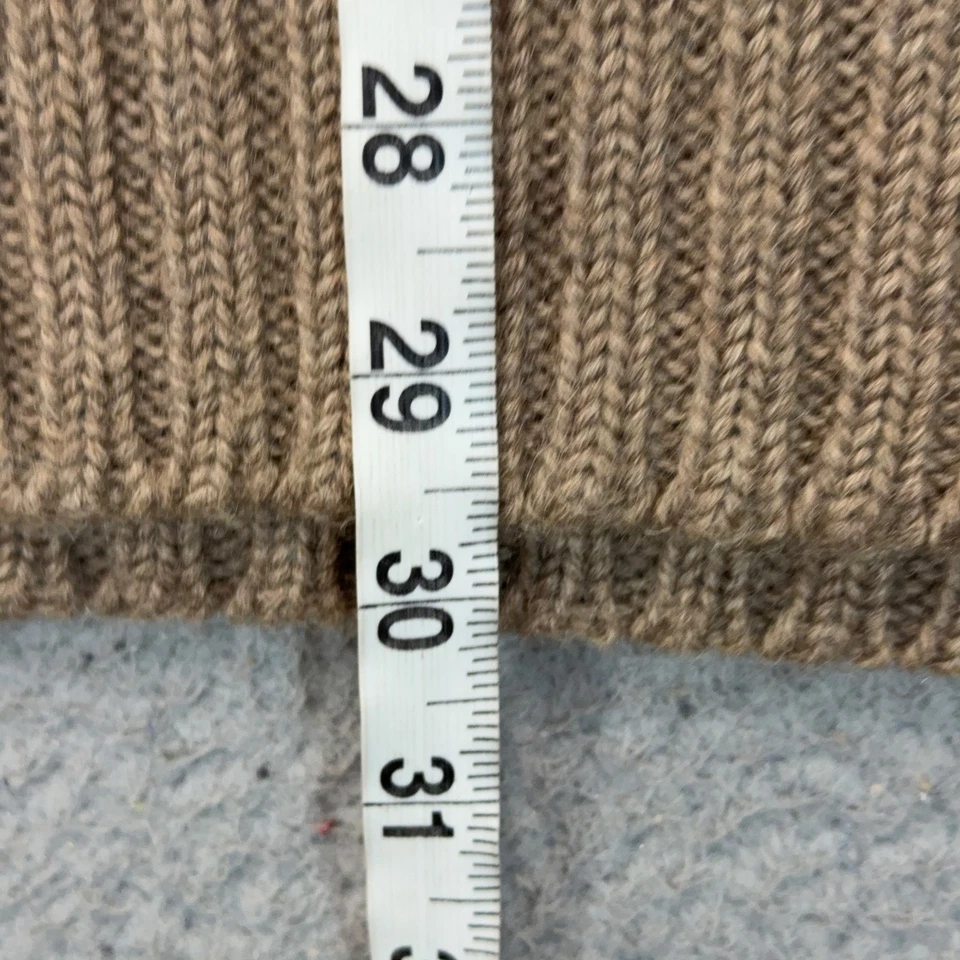 Lands End Sweater Mens XL Tan Wool Argyle Knit Pullover Crewneck Jumper Vintage - Image 4 of 4