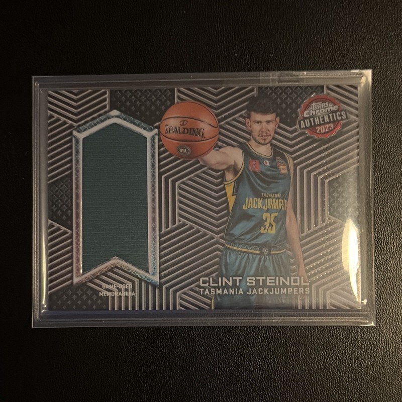 Topps 2022-23 Chrome NBL Authentics Relics Memorabilia Clint Steindl TCA-CS